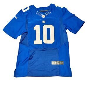 Eli Manning New York Giants In Field Home Jersey Men's Size M Blue White Nike
